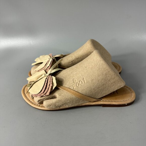 J Crew Made in Italy Suede/Leather Flip-flop Sandals, Size 5 - Picture 7 of 14